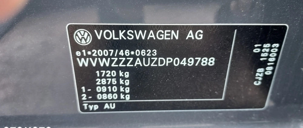 Volkswagen Golf cena 32999 przebieg: 203000, rok produkcji 2013 z Legnica małe 466